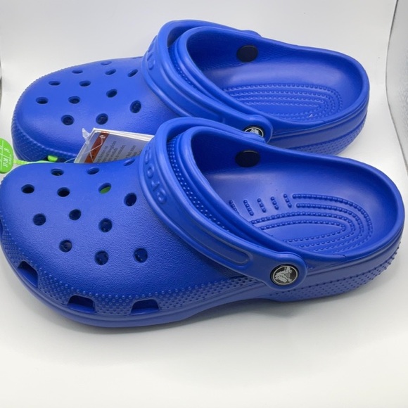 Crocs Classic Clog K, Blue Junior Size 5 - Picture 4 of 7